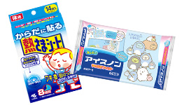 冷たいおしぼりや保冷剤を用意する