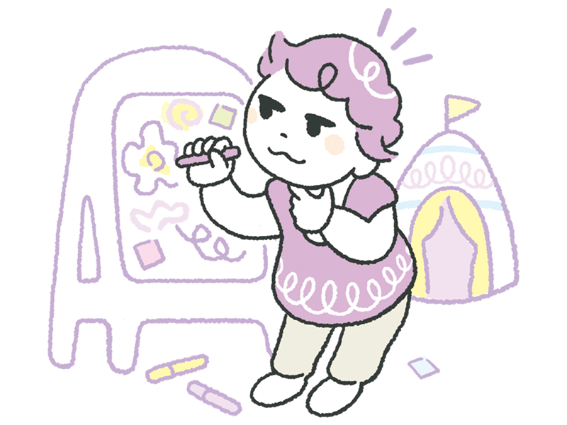 一人っ子イラスト