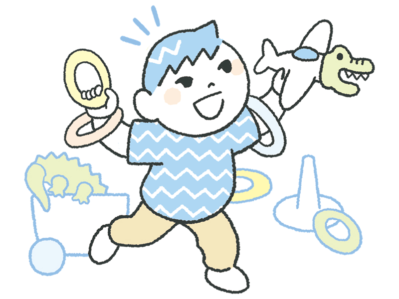 2人きょうだいの下の子イラスト