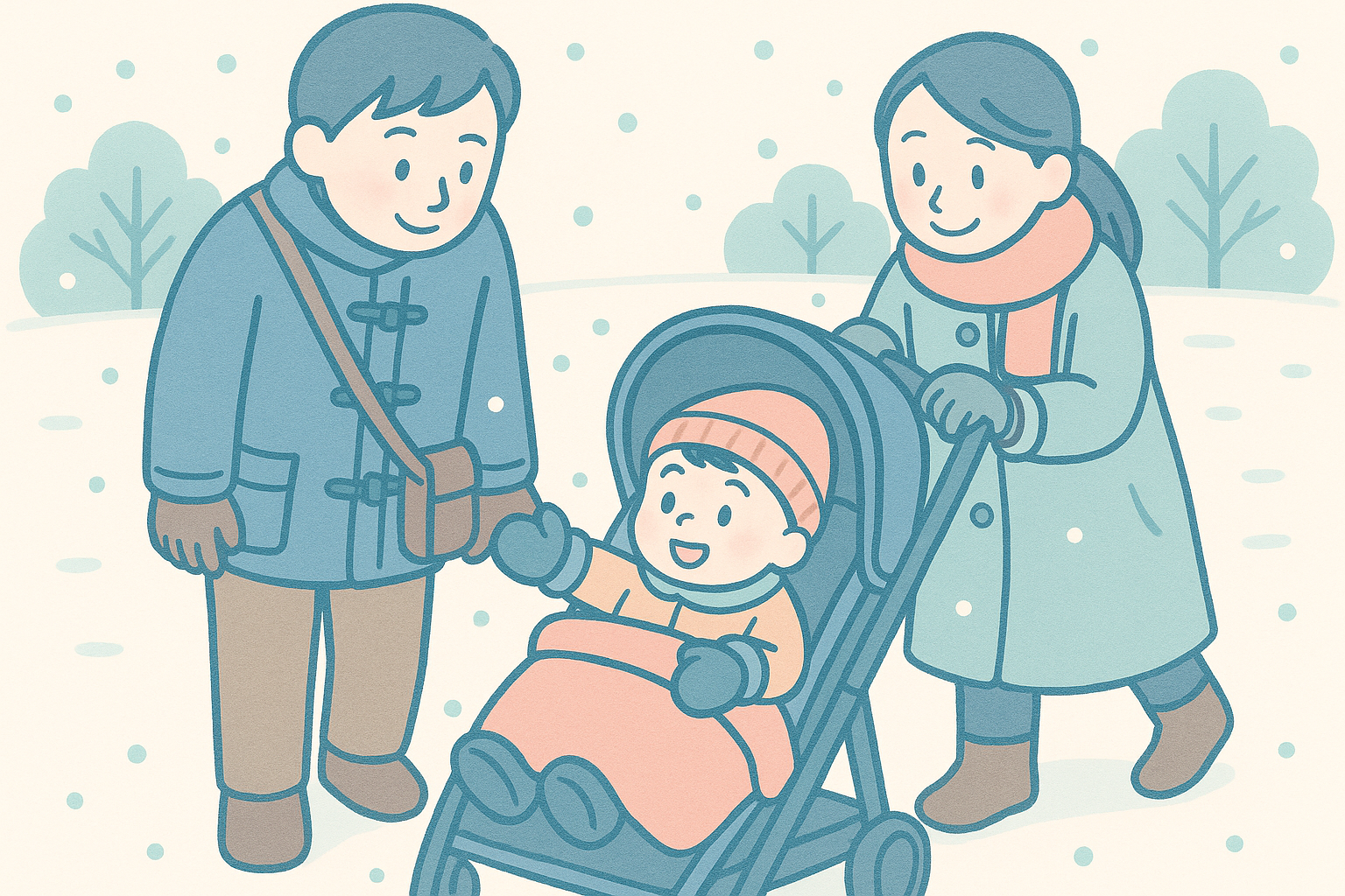 赤ちゃんとのお出かけイメージ